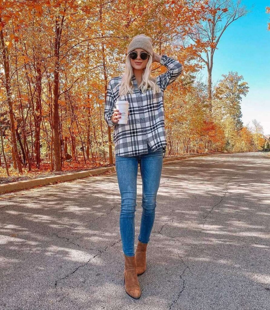 aesthetic flannel outfits