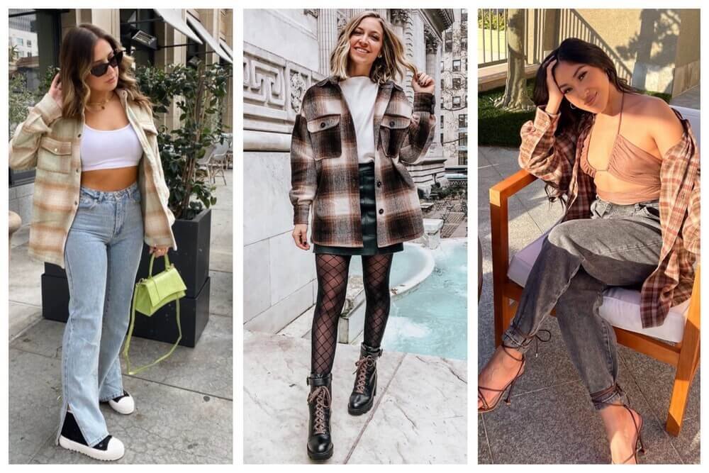 aesthetic flannel outfits