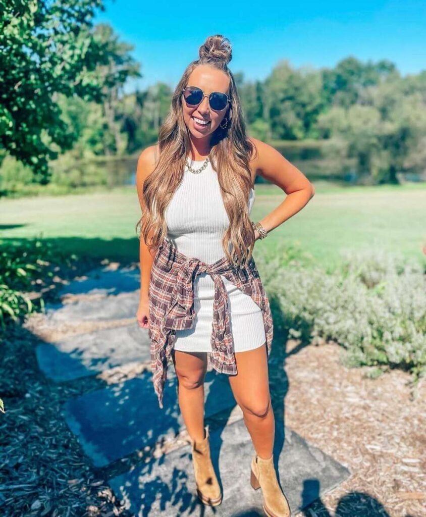 summer flannel outfits