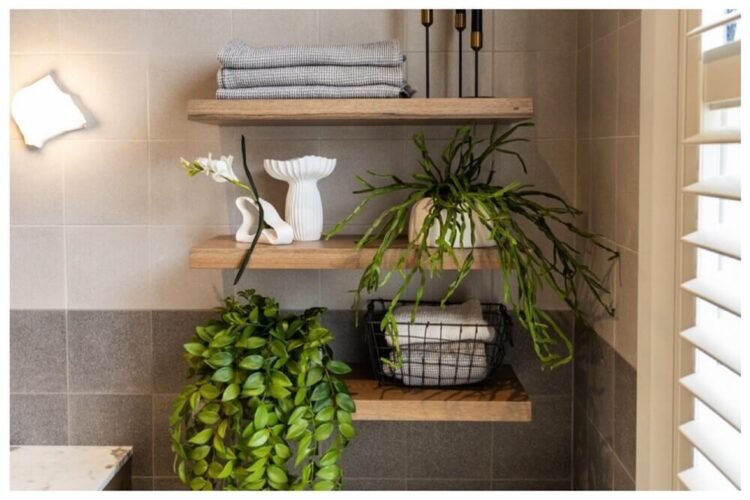 bathroom shelf decor ideas