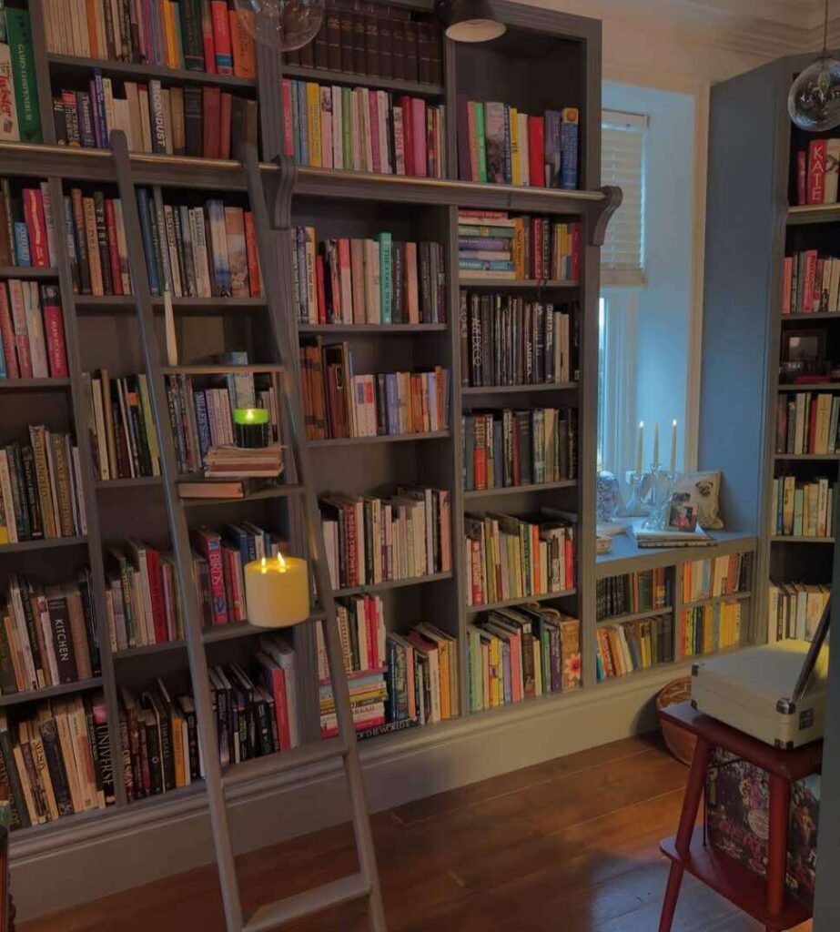 dark home library ideas