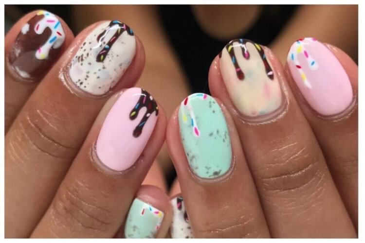 ice cream nail designs