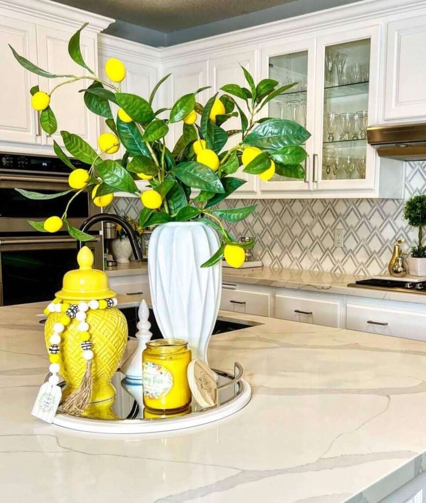 lemon kitchen island decor ideas