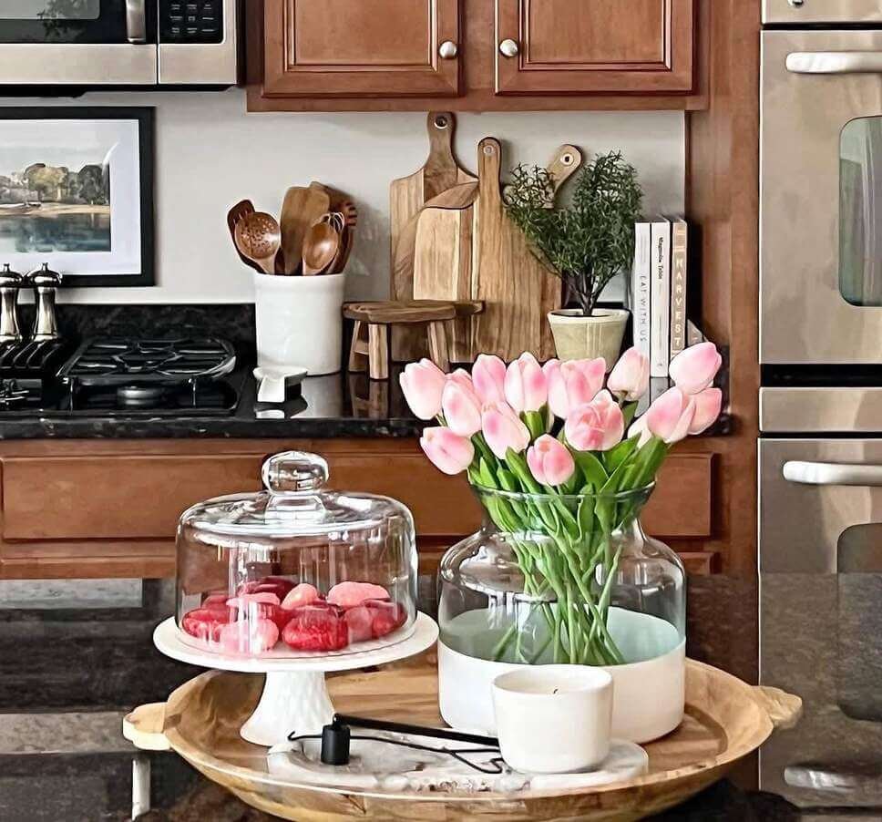 spring kitchen island decor ideas