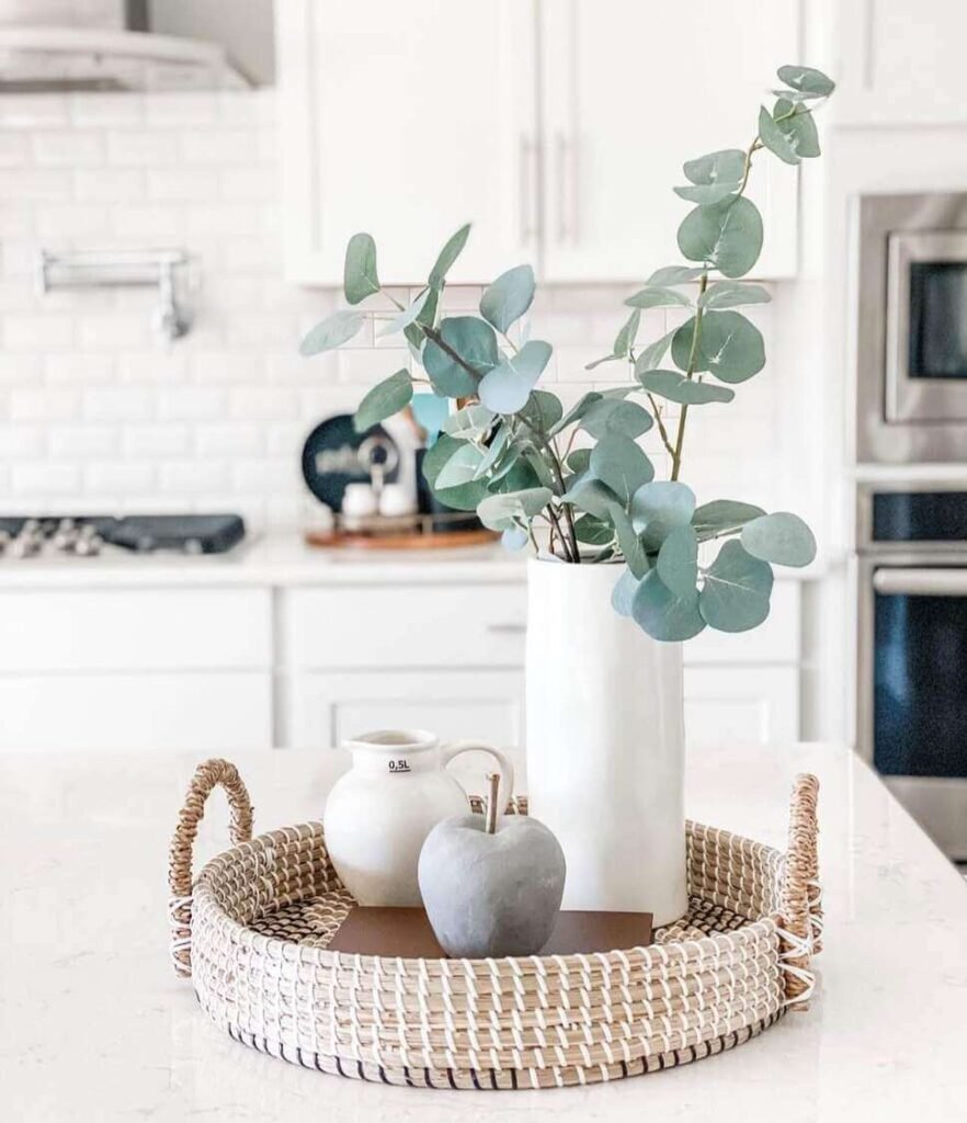 eucaliptus kitchen island decor ideas