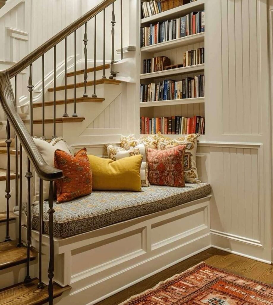 under stairs reading corner ideas