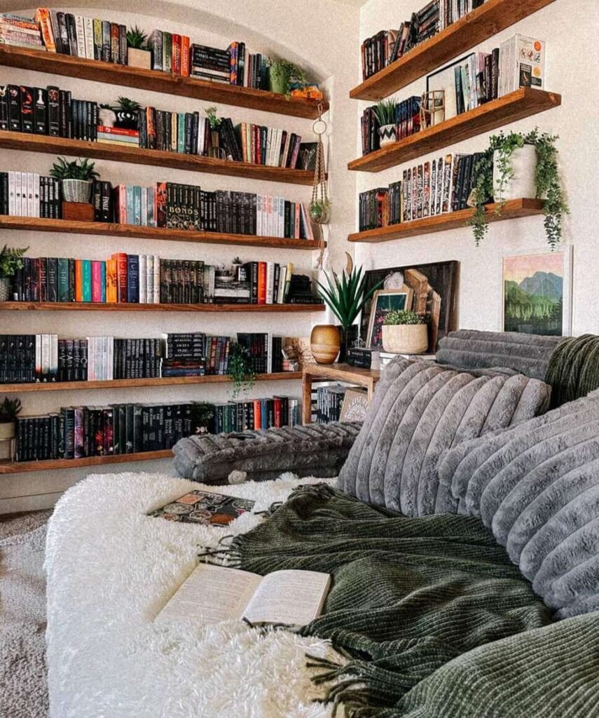cozy reading nook