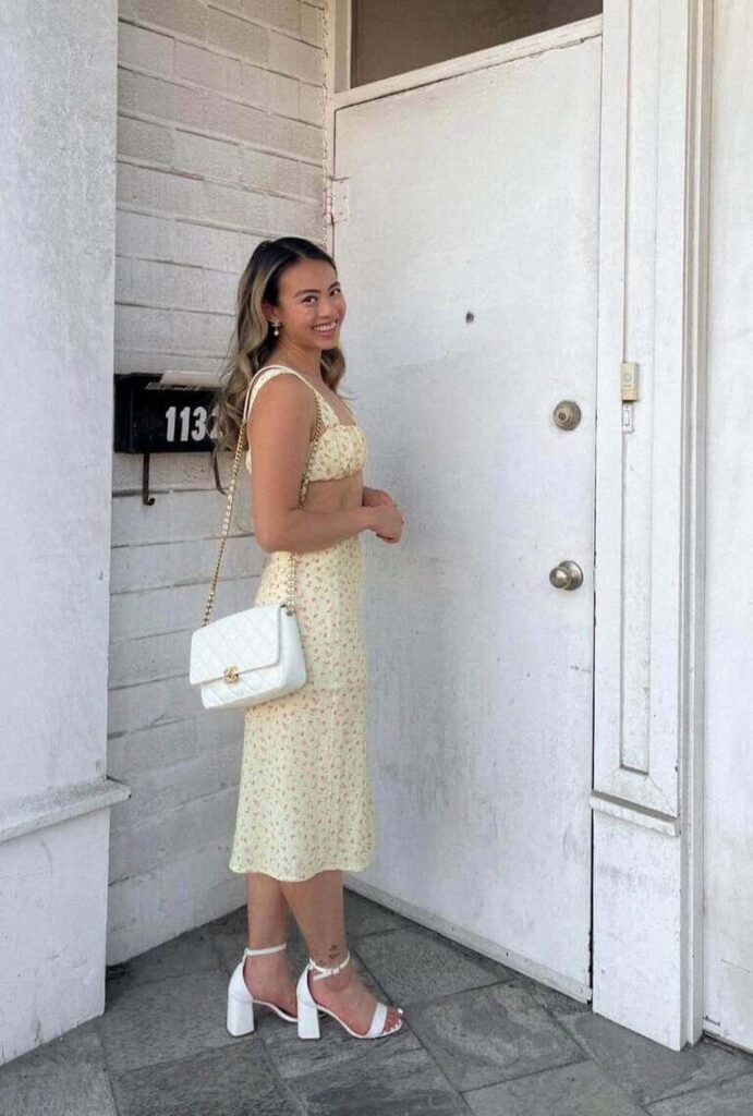 summer winery outfit ideas dress