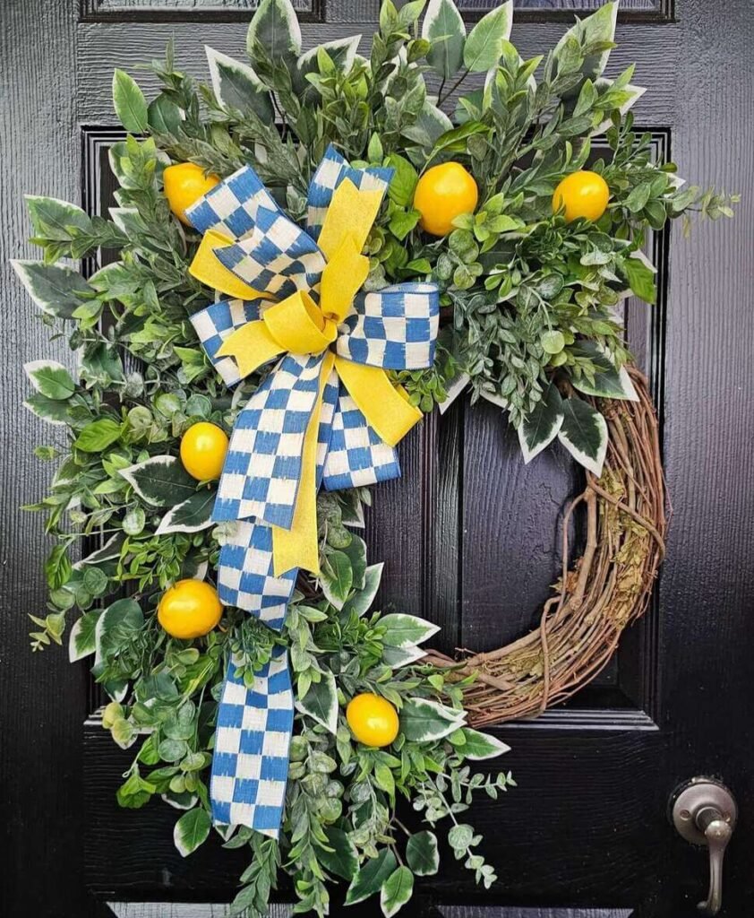 lemon summer wreath ideas