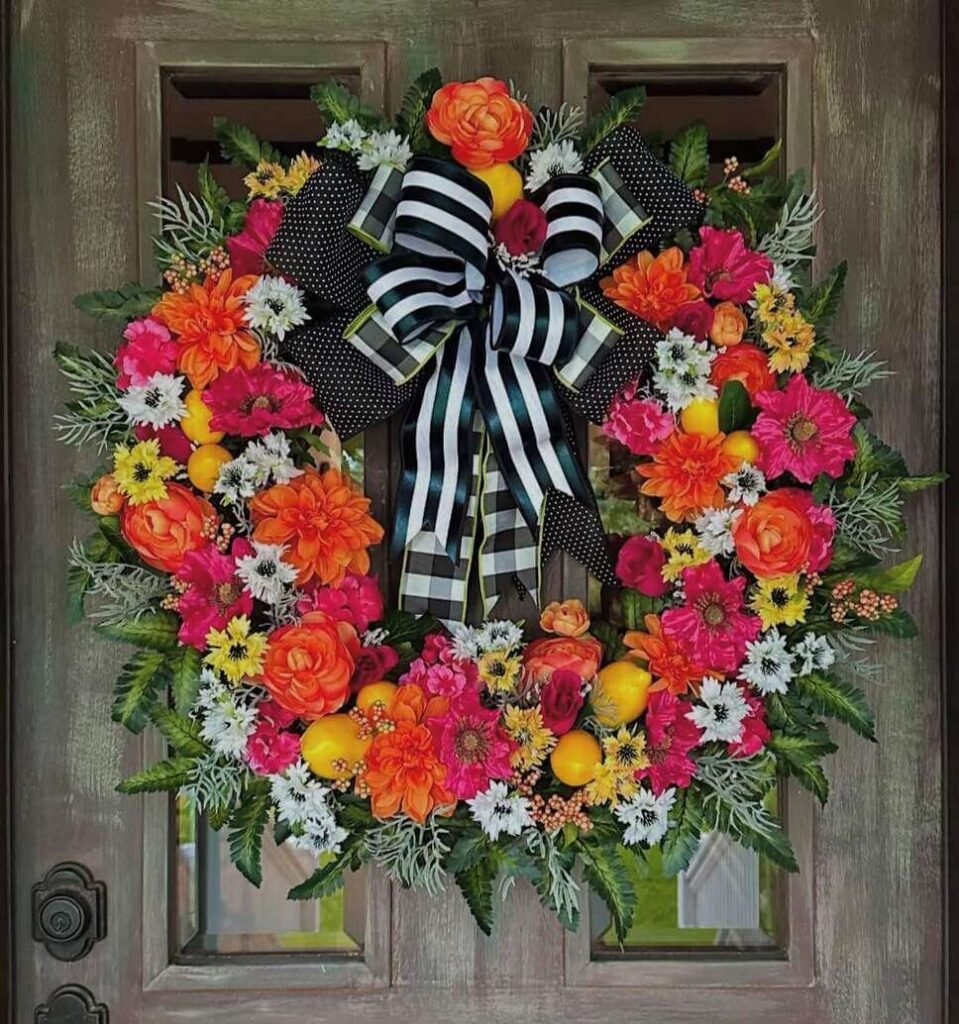 red summer wreath ideas