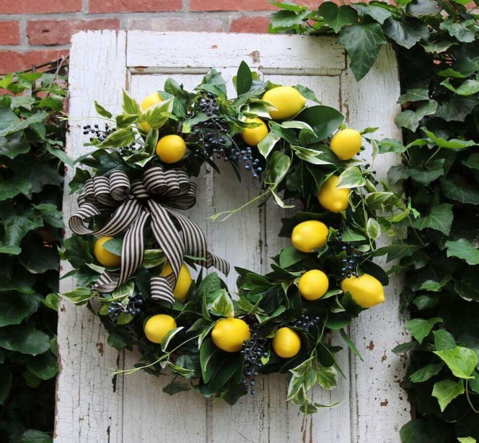 lemon wreath ideas