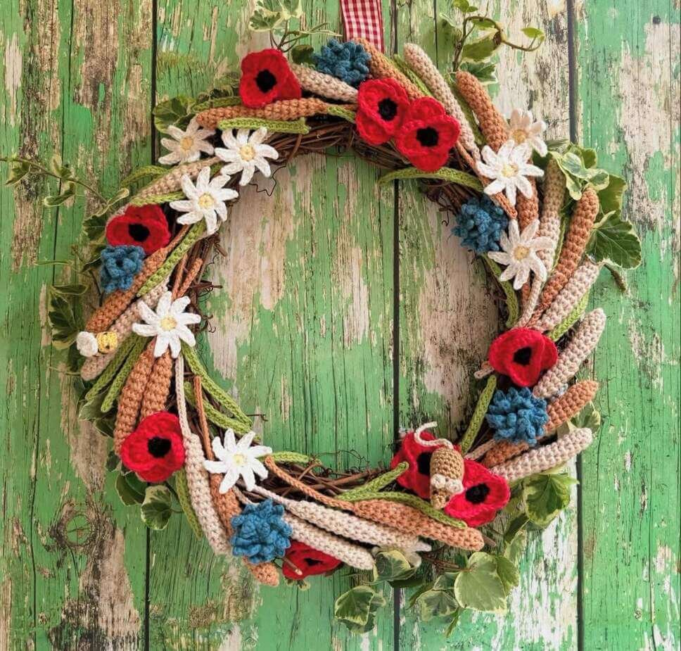 rustic summer wreath