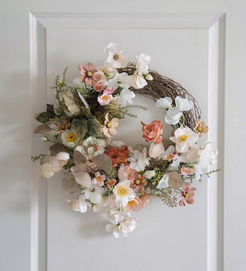 white summer wreaths