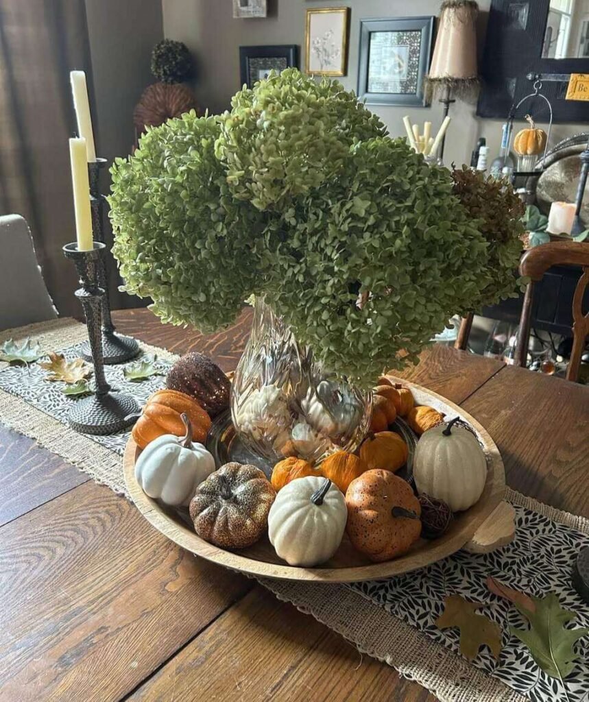 green fall centerpiece ideas
