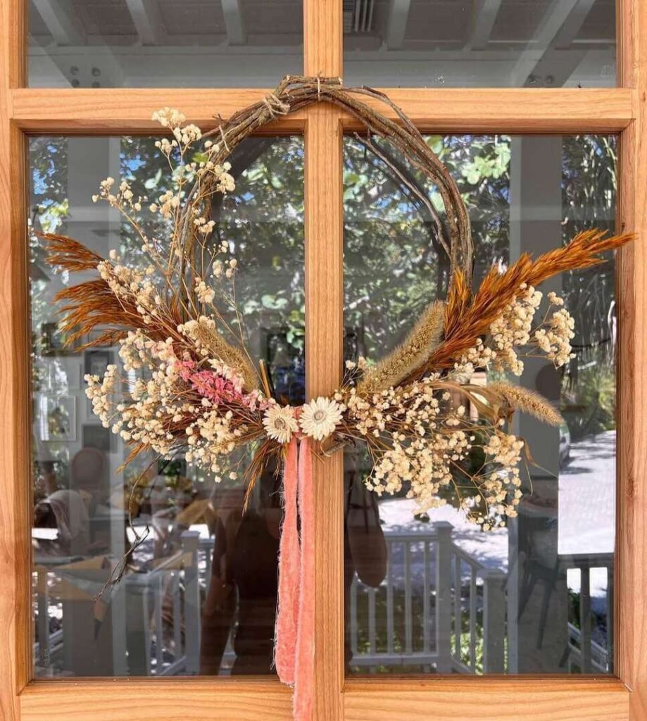 boho fall wreath ideas