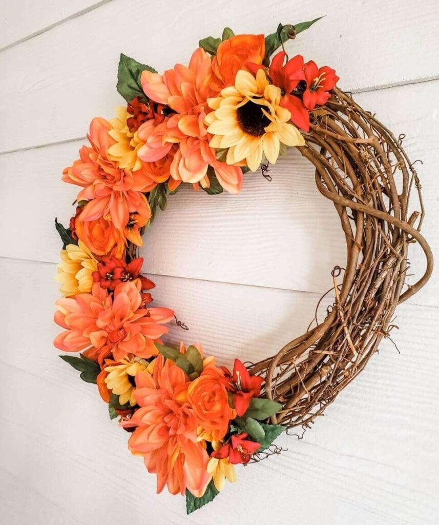 grapevine fall wreath