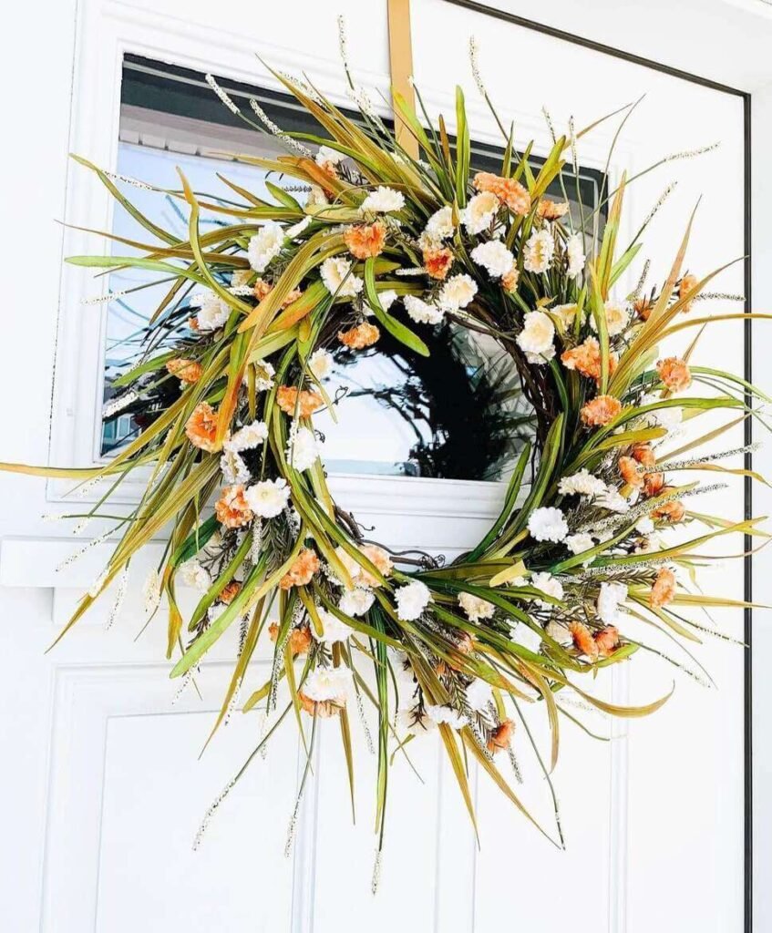 green fall wreath ideas