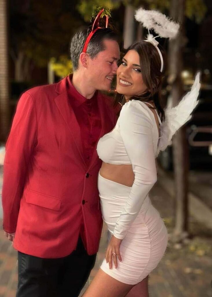 devil and angel couple halloween costumes