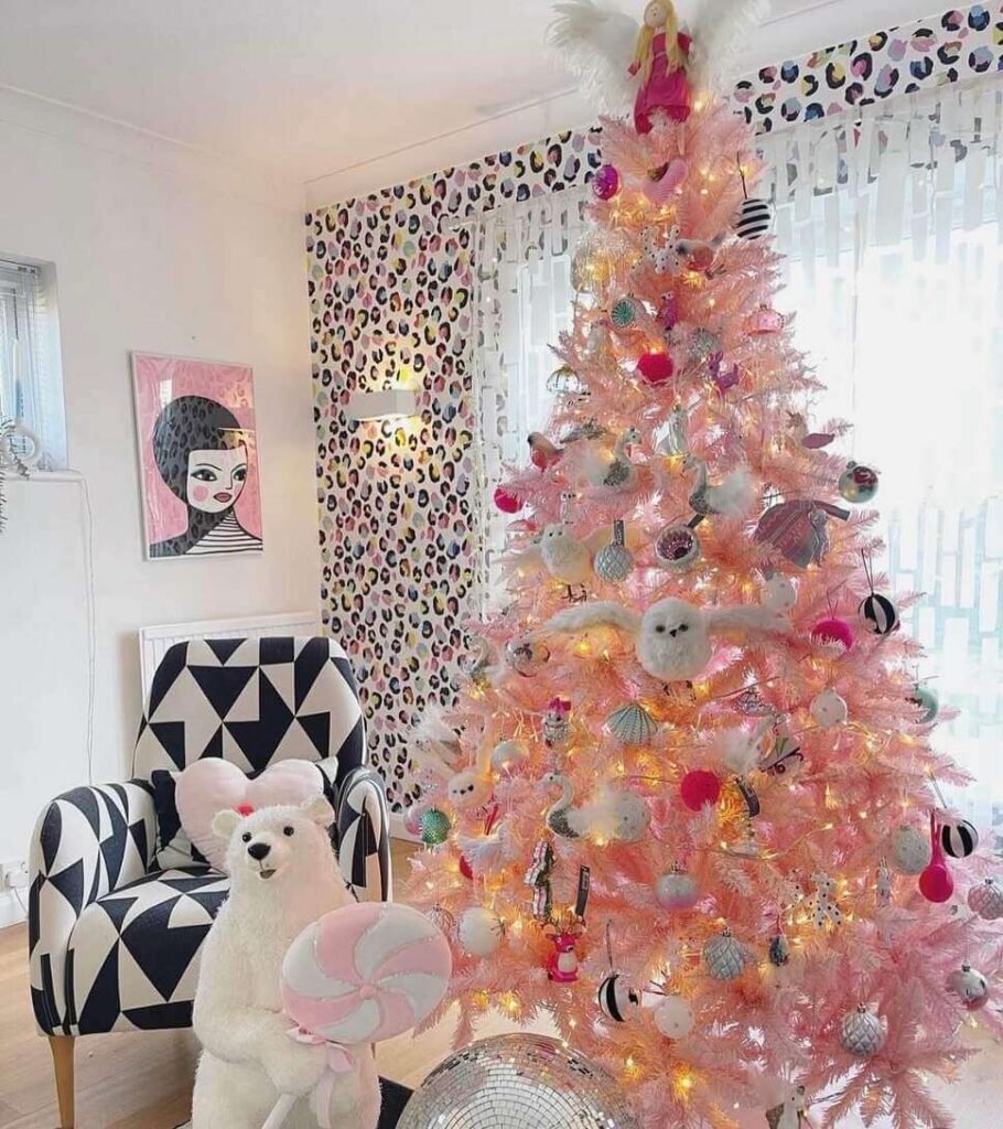 pink christmas tree ideas