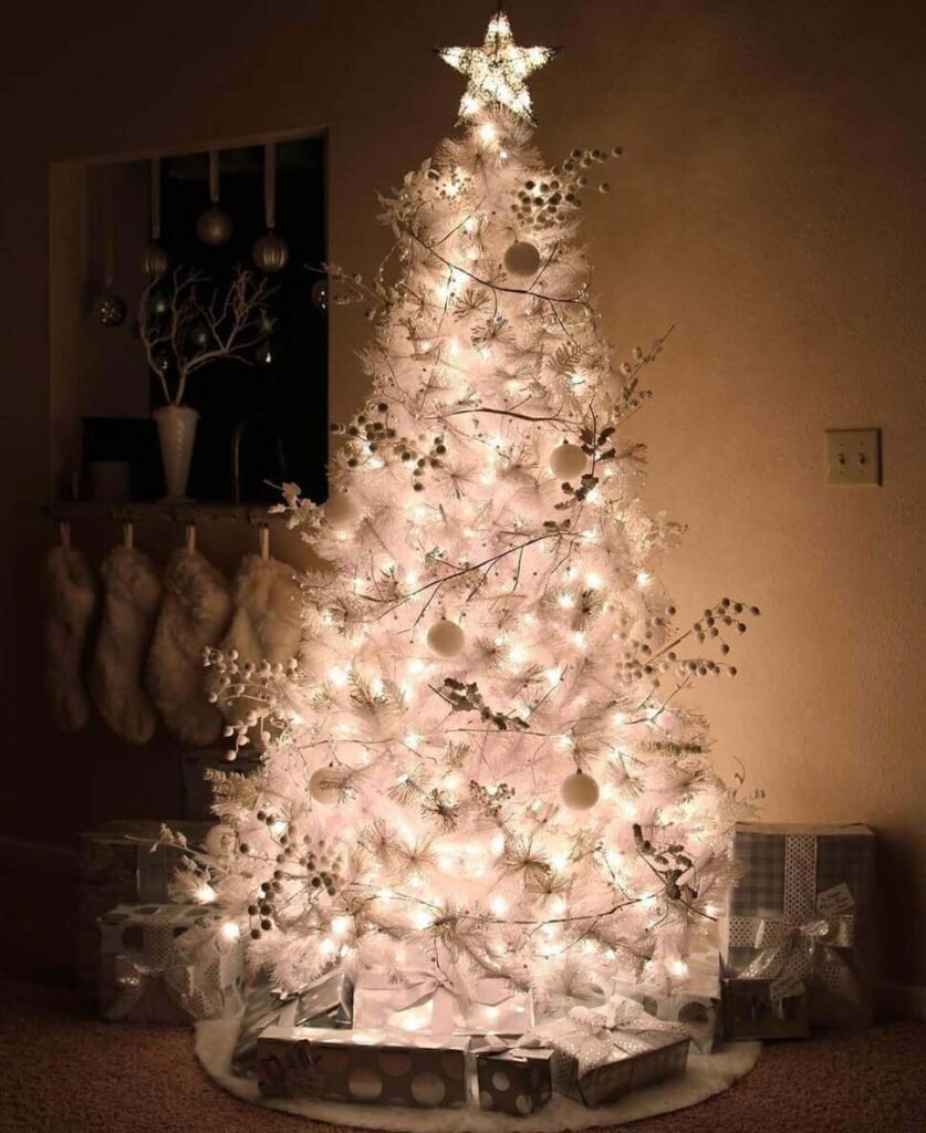 white christmas tree decor ideas