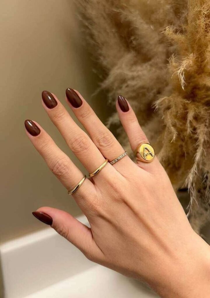 brown nail designs