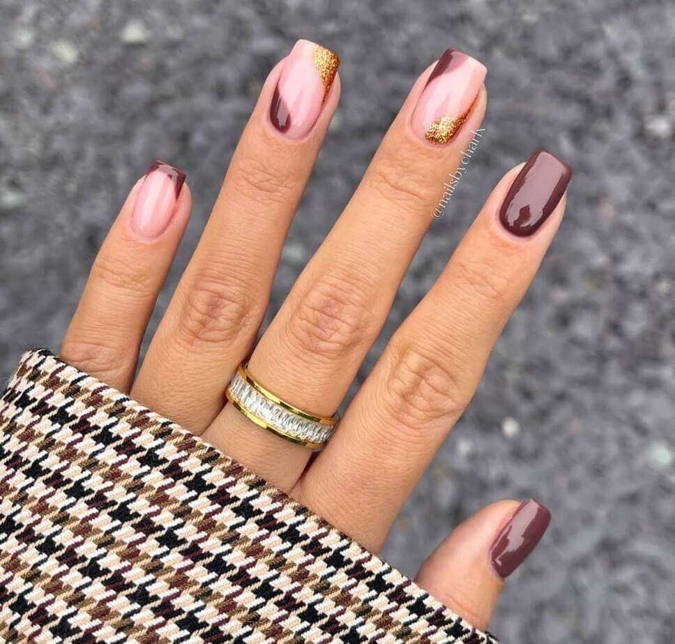 brown nail designs