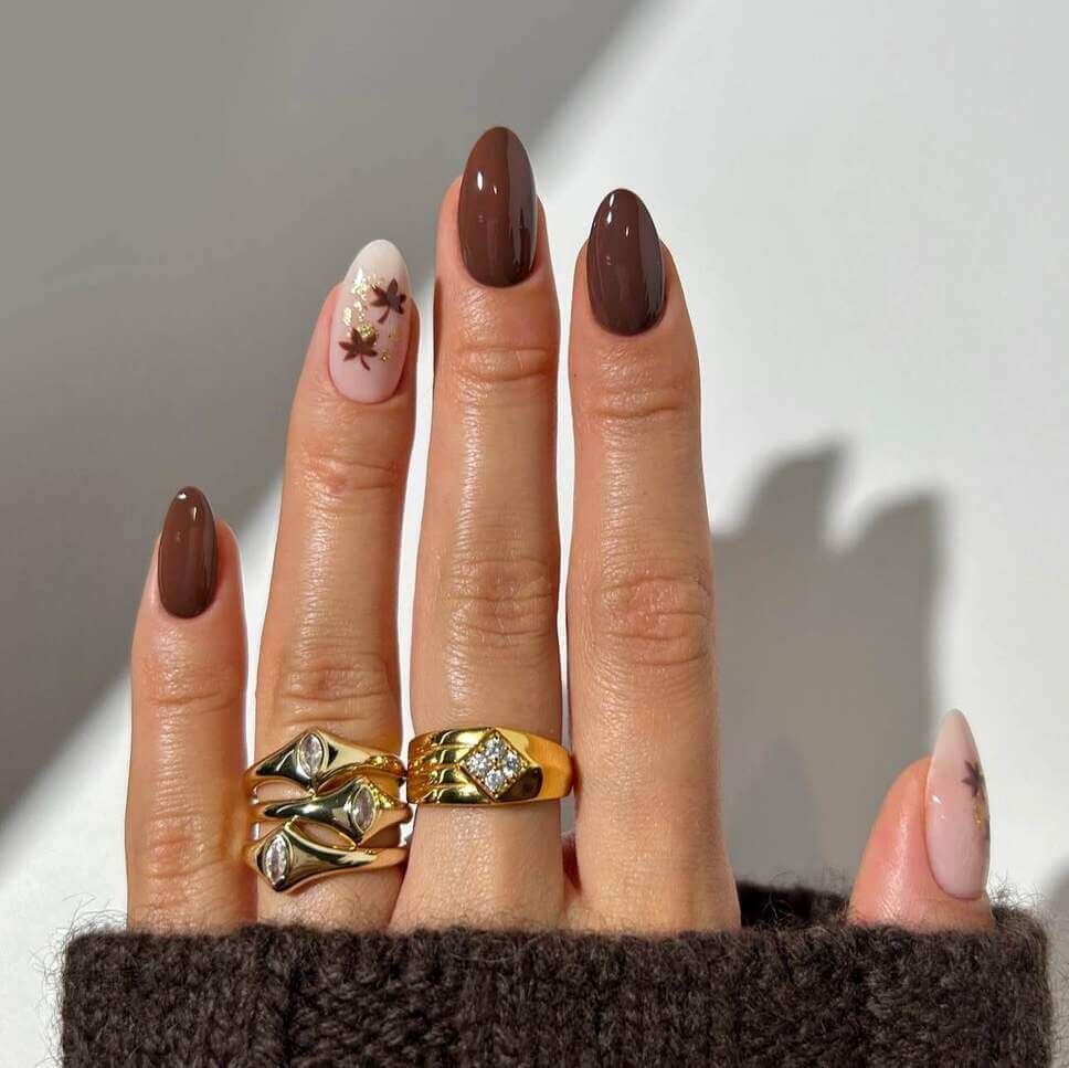 brown nail ideas