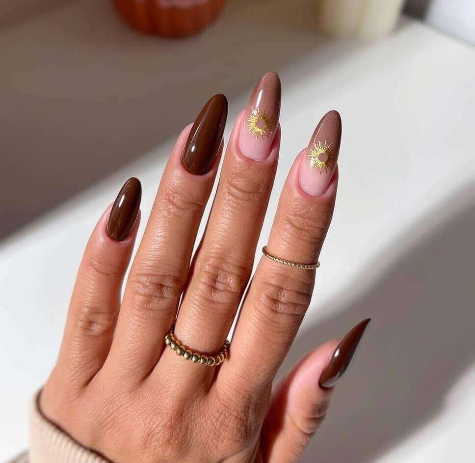 brown nail ideas