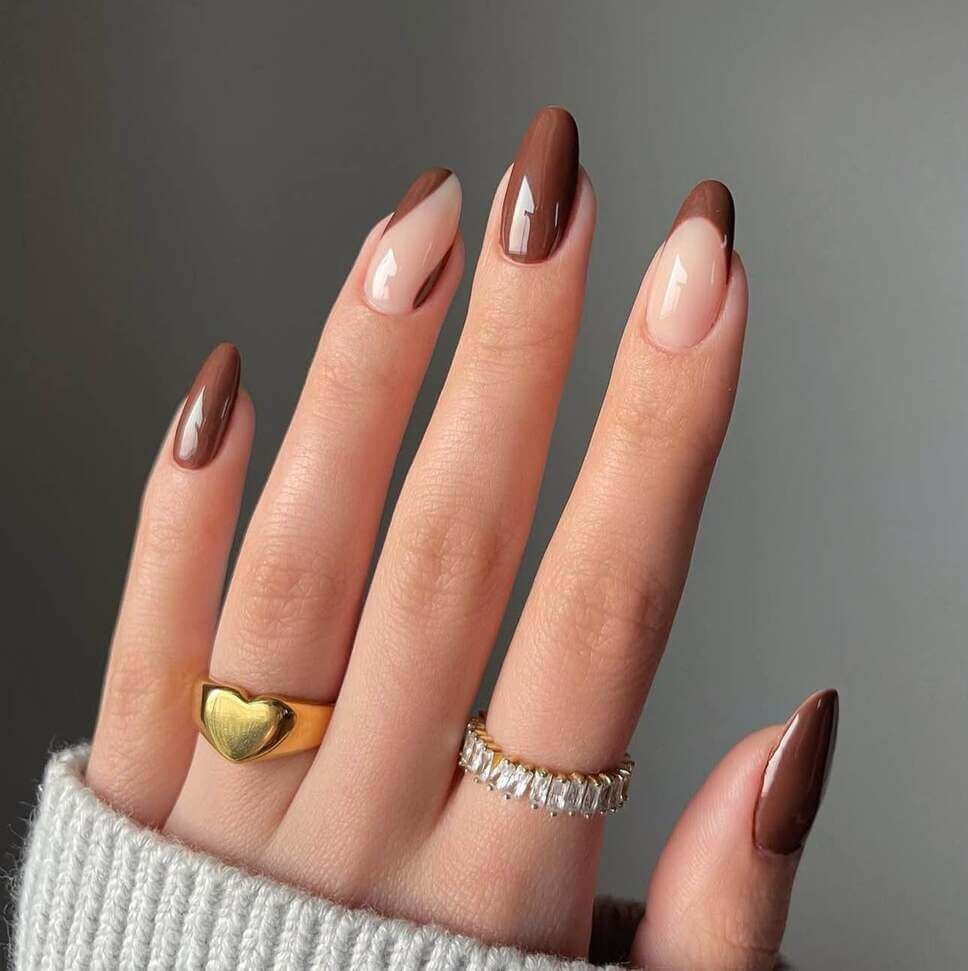 brown nail designs