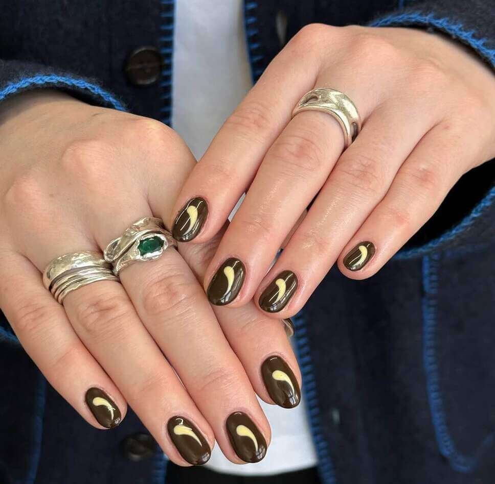 brown nail ideas