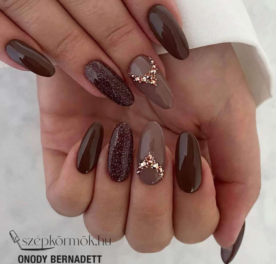 brown nail designs