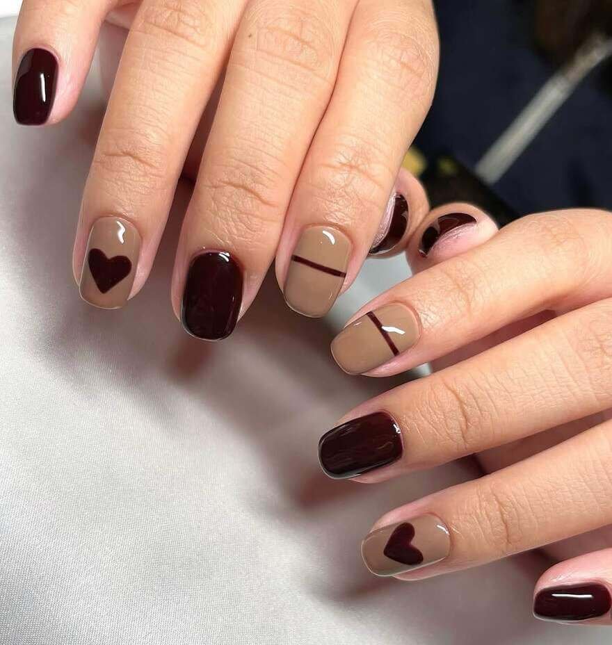 brown nail ideas