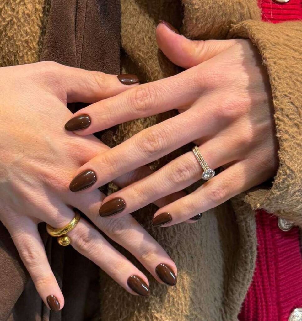 espresso brown nail designs
