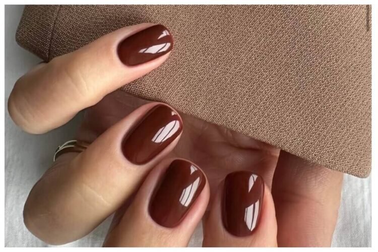 brown nail designs