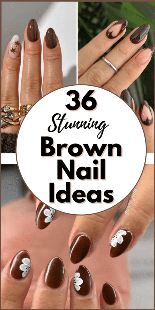 brown nail designs