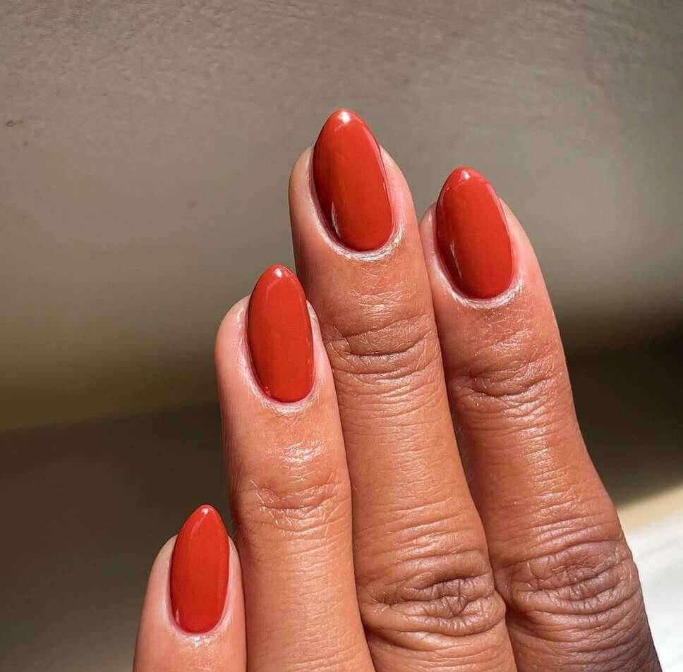 fall burnt orange nail designs