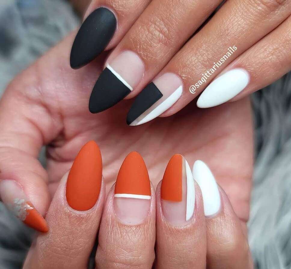 burnt orange nail ideas