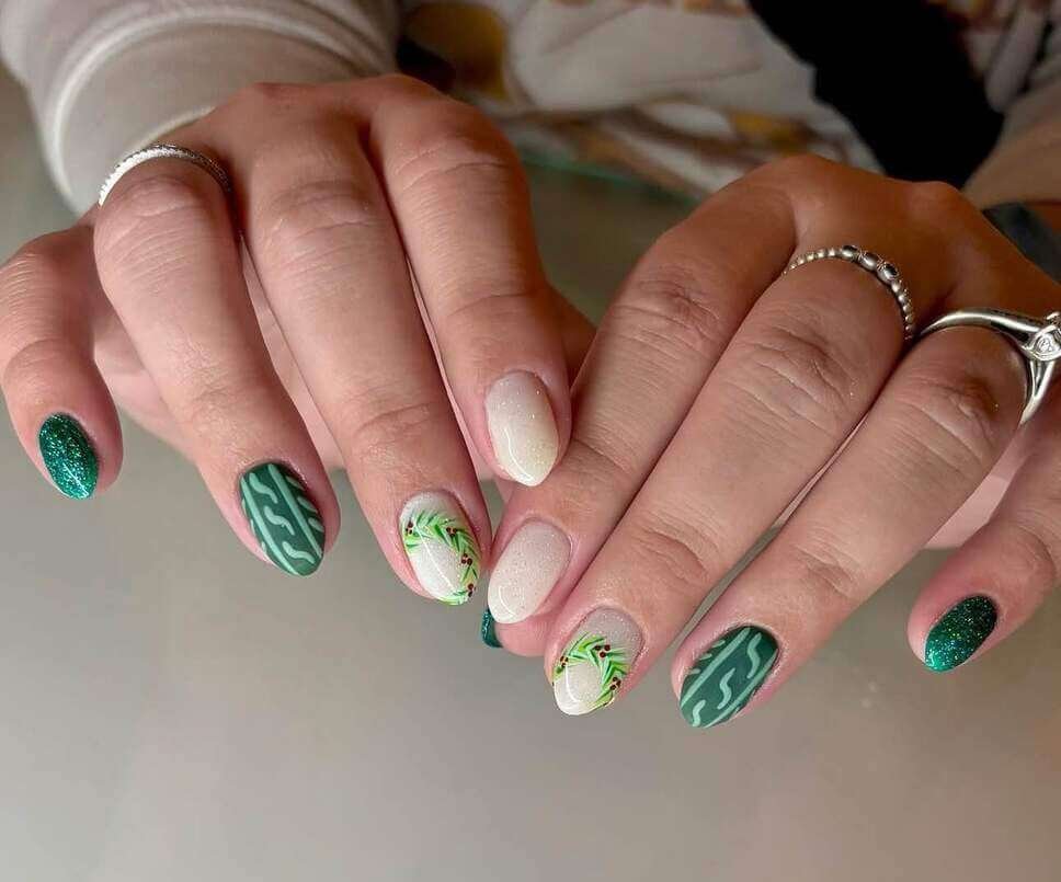 sweater nail designs