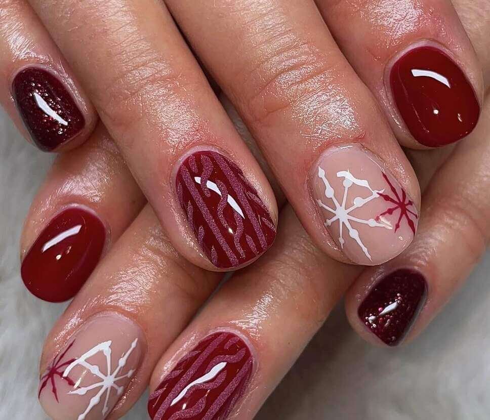 red sweater nails