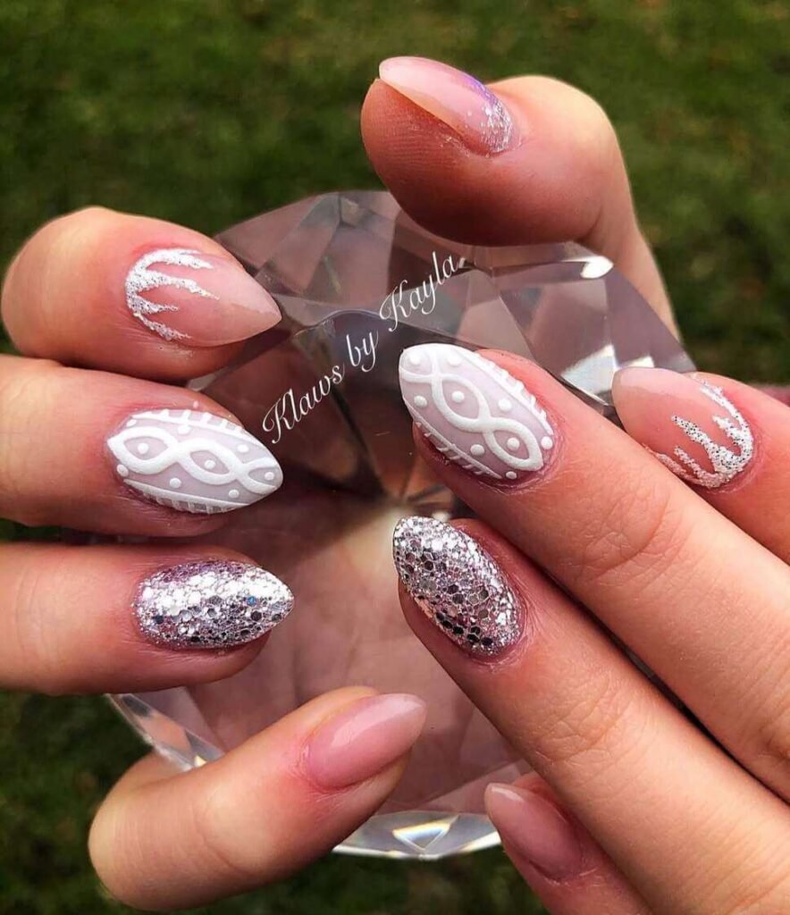 sweater nail designs