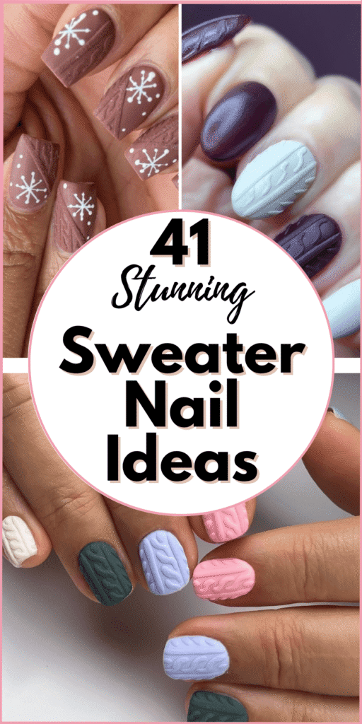 sweater nail designs 