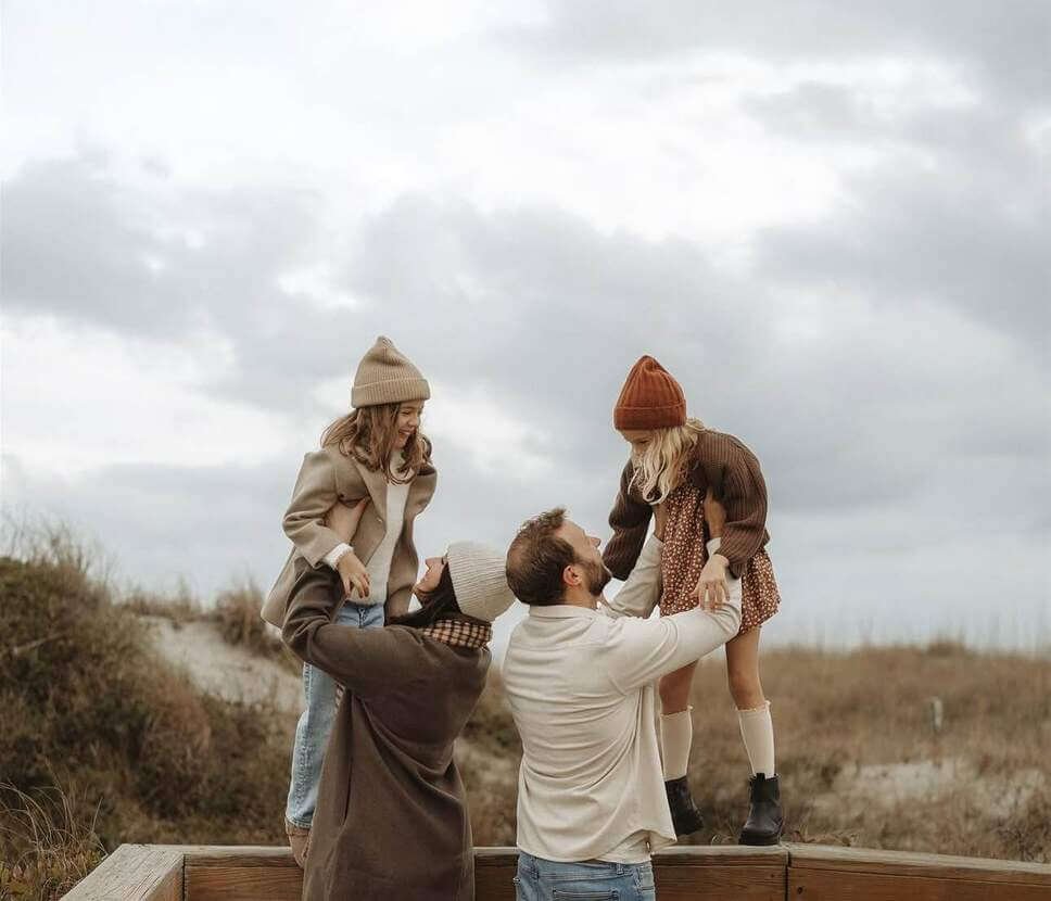 what to wear for a winter family photoshoot