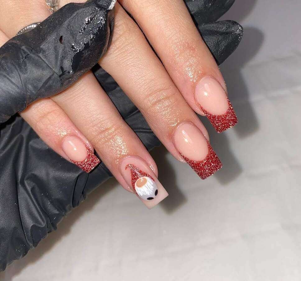 christmas gnome nail designs 