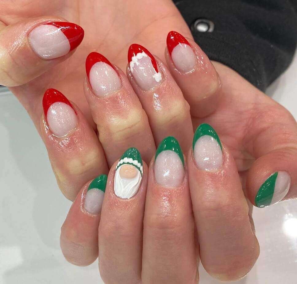 christmas gnome nail designs 
