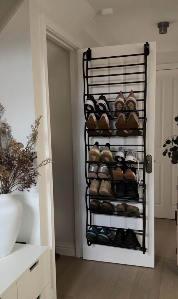 shoe storage ideas over the door