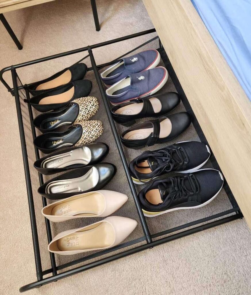 shoe storage ideas under bed