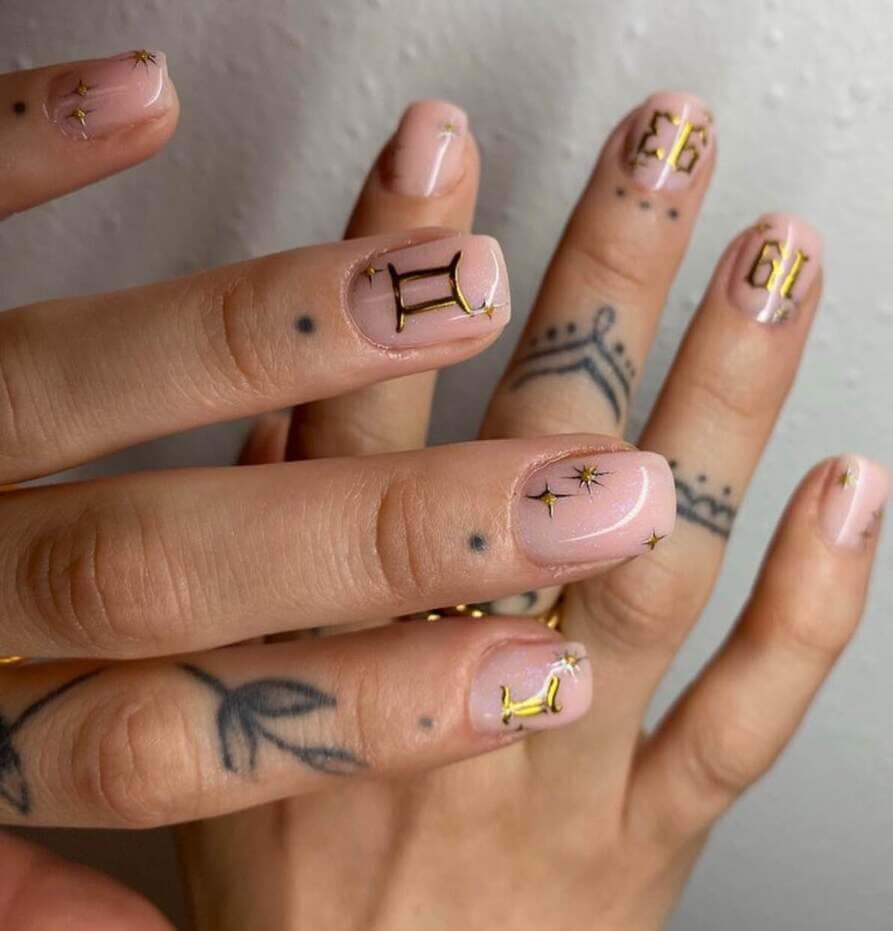 zodiac nail designs
