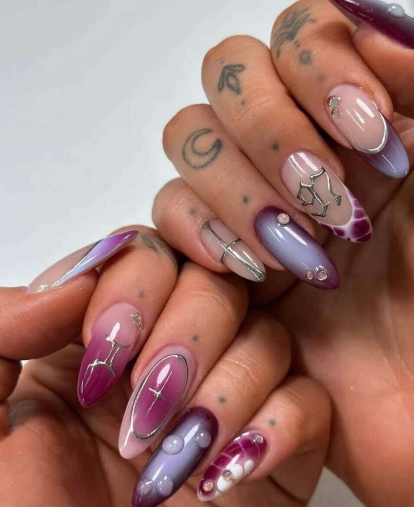 zodiac nail designs 
