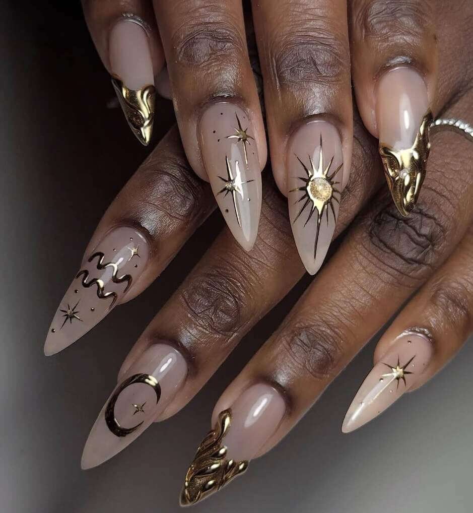 zodiac nail designs 