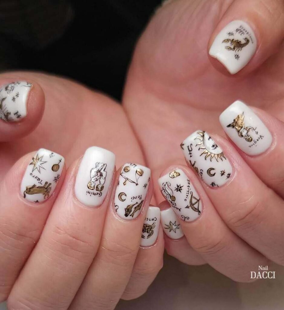zodiac nail ideas